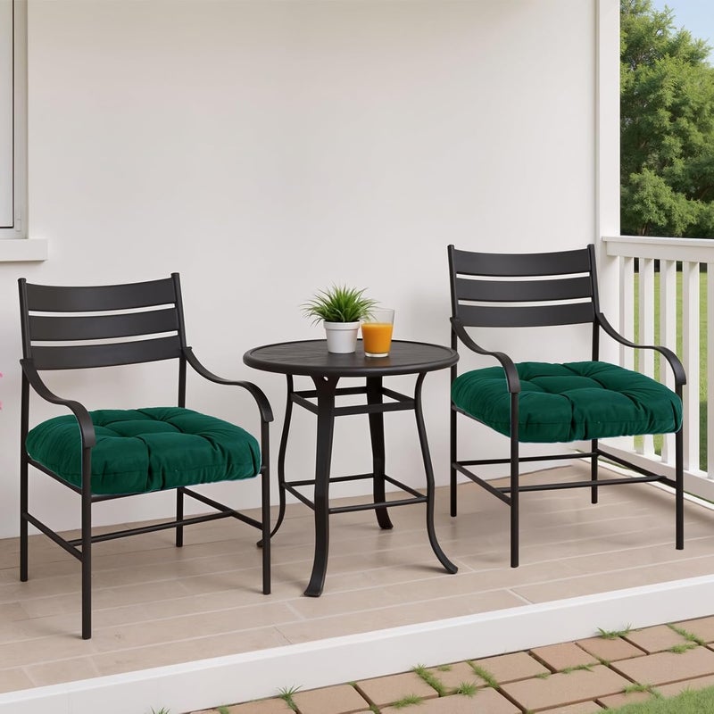 MTMR Water-Repellent Outdoor Chair Cushions Set of 2, 19”X19” Patio Chair Cushions with High Elasticity PP Cotton, Thick Tufted Outdoor Patio Furniture Cushions, Seat Cushions for Outdoor Furniture - Image 2